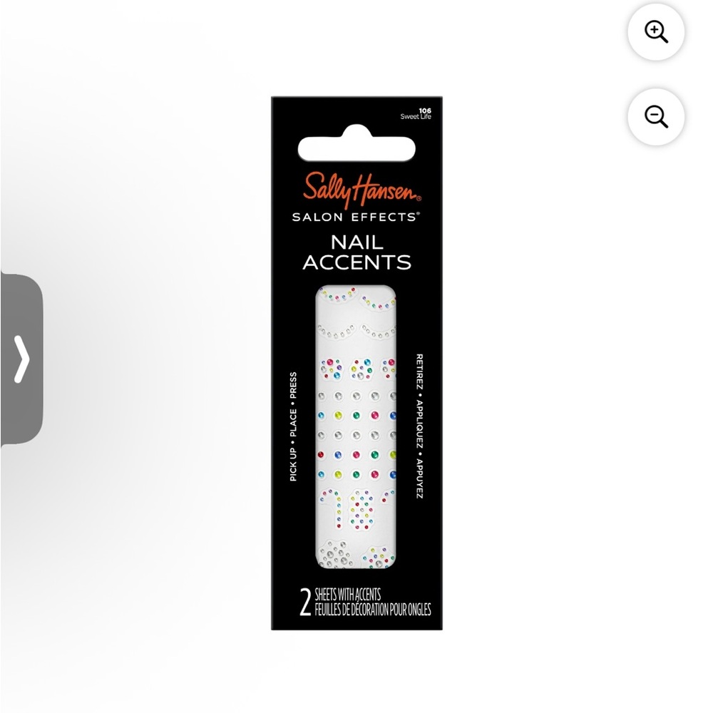 NEW Sally Hansen Salon Effects Nail Accents #106 Sweet Life, 2 Sheets